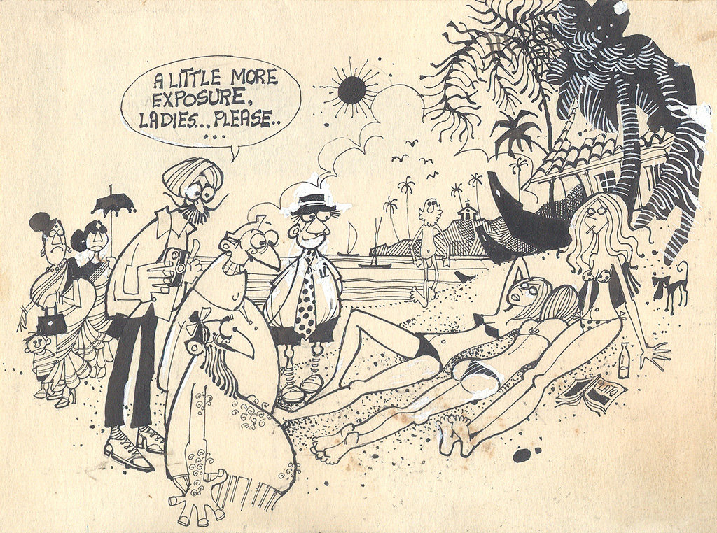 Mario Miranda A little more exposure, ladies.. please (Original